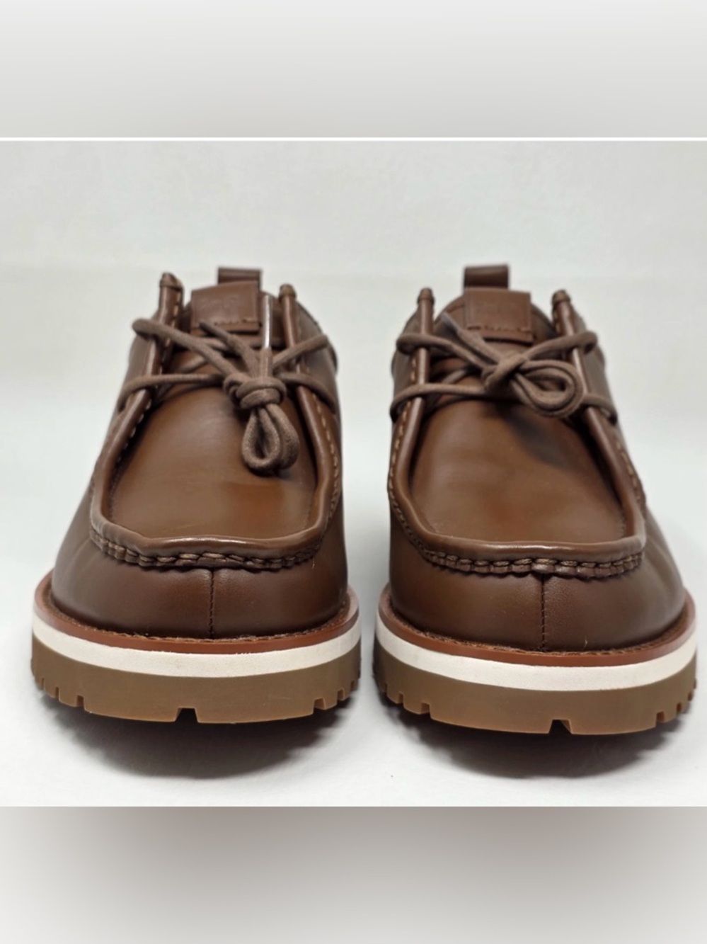 Coach Men's Banks Leather Lace-Up Boots Saddle Brown Shoes US Size 8.5 casual - Picture 2 of 6